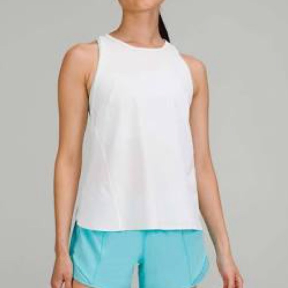 Nwt Lululemon Lightweight Stretch Running Tank Top 2 white